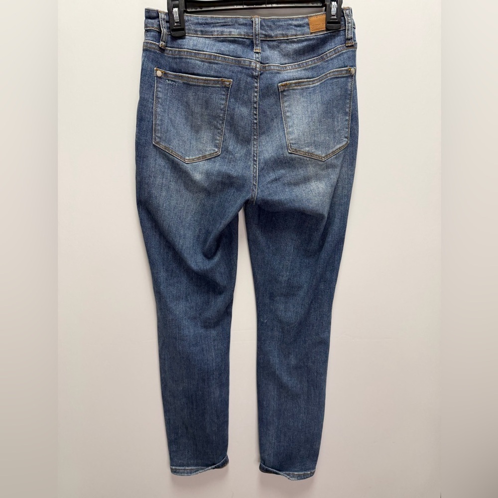Judy Blue Distressed Relaxed Fit Denim Blue Jeans Size 28 | Casual + Comfy - Picture 5 of 8